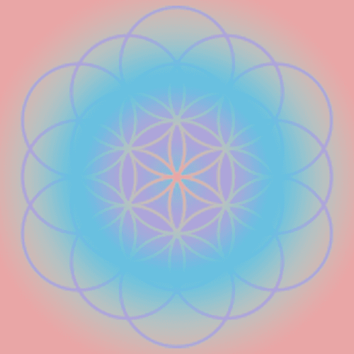 Flower of life esoteric symbol